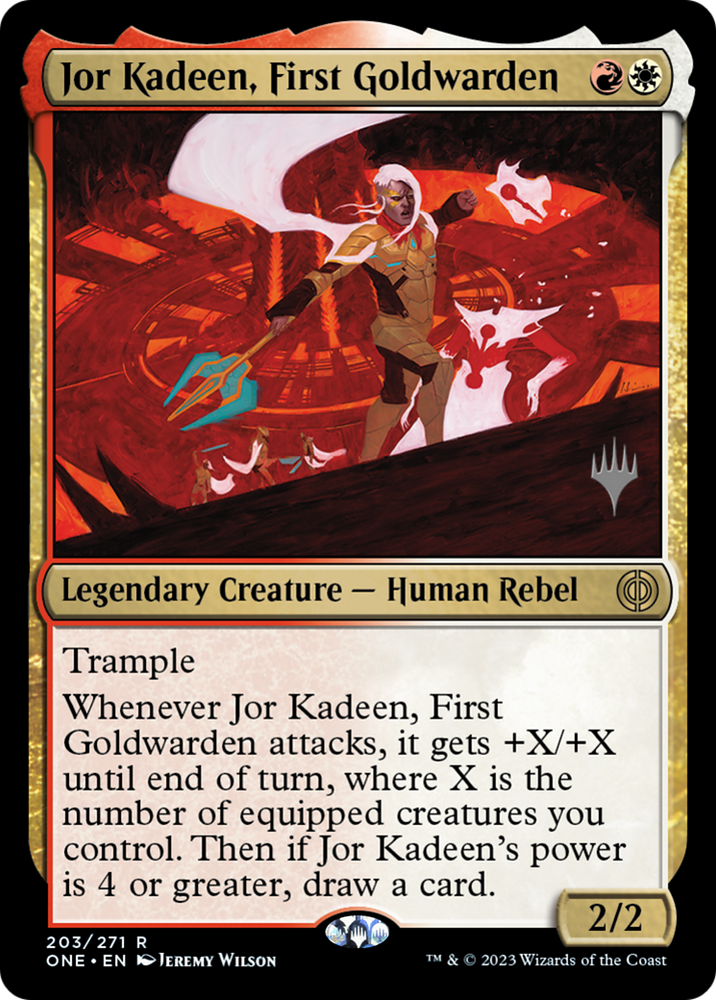 Jor Kadeen, First Goldwarden (Promo Pack) [Phyrexia: All Will Be One Promos] 