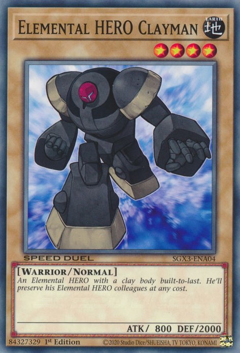 Elemental HERO Clayman [SGX3-ENA04] Common 