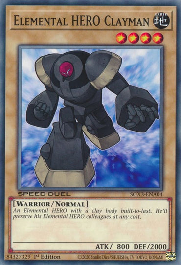 Elemental HERO Clayman [SGX3-ENA04] Common 