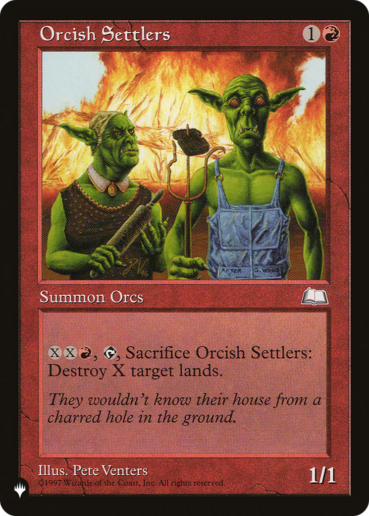 Orcish Settlers [The List Reprints] 