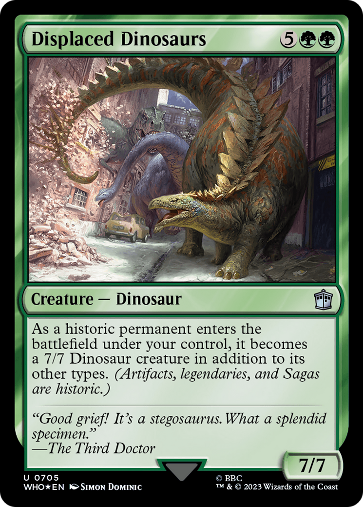 Displaced Dinosaurs (Surge Foil) [Doctor Who] 