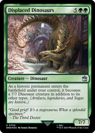 Displaced Dinosaurs (Surge Foil) [Doctor Who] 