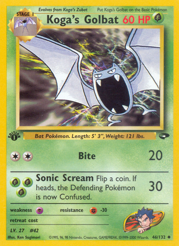 Koga's Golbat (46/132) [Gym Challenge 1st Edition] 
