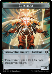 Mercenary // Construct Double-Sided Token [Outlaws of Thunder Junction Tokens] 