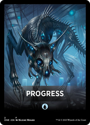 Progress Theme Card [Phyrexia: All Will Be One Tokens] 