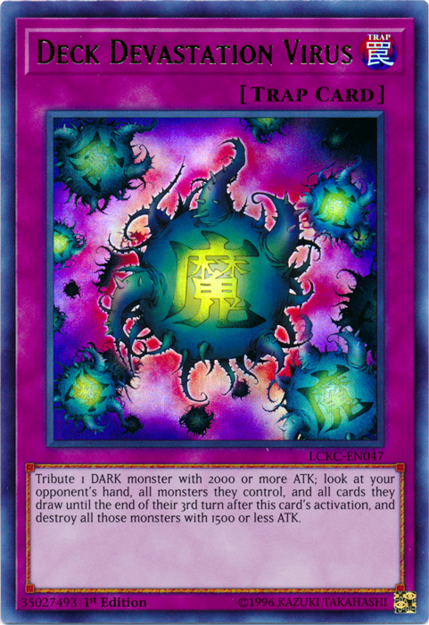 Deck Devastation Virus [LCKC-EN047] Ultra Rare 