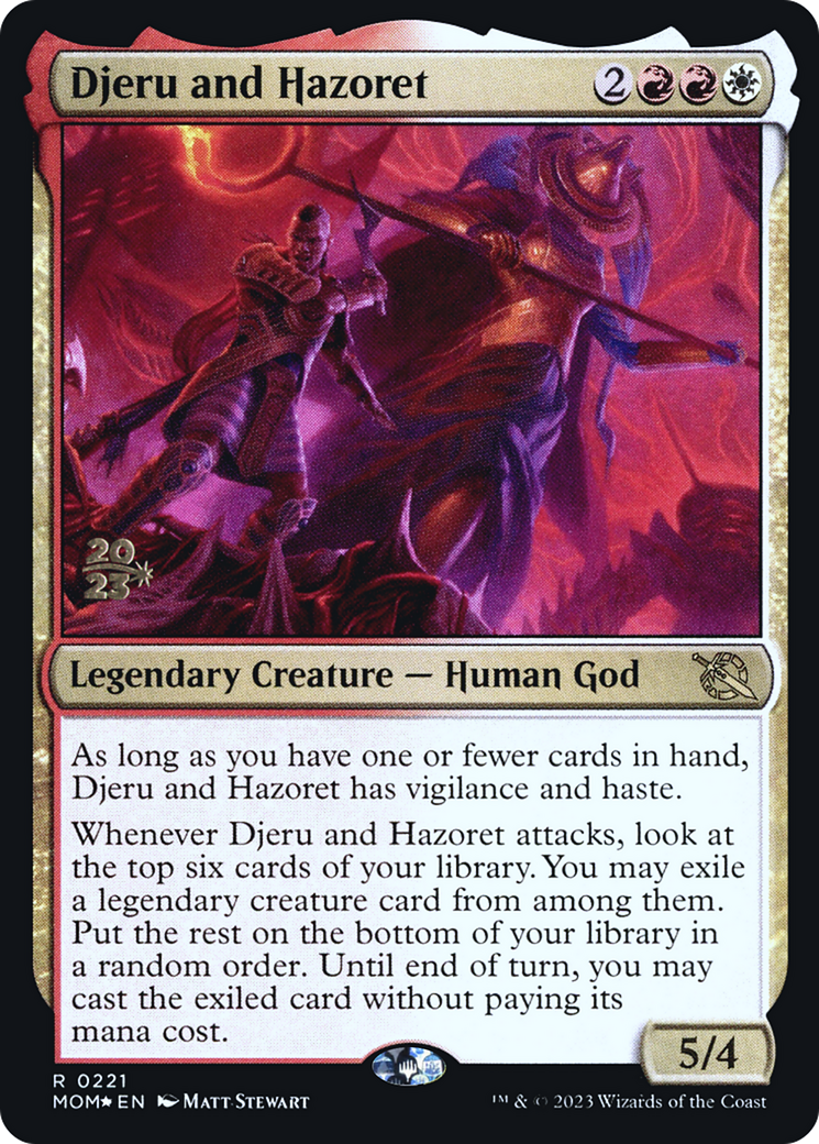 Djeru and Hazoret [March of the Machine Prerelease Promos]