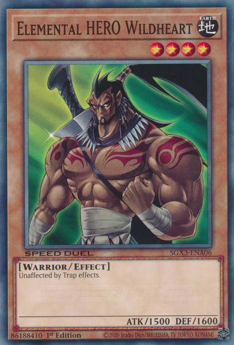 Elemental HERO Wildheart [SGX3-ENA06] Common 