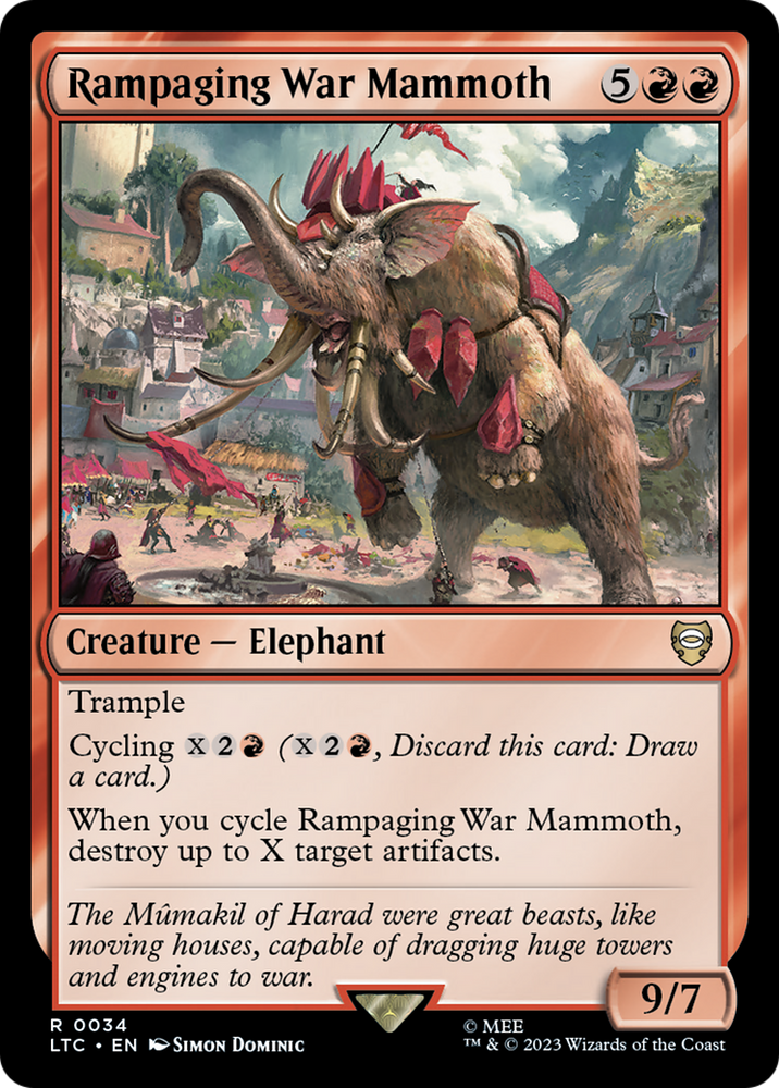 Rampaging War Mammoth [The Lord of the Rings: Tales of Middle-Earth Commander] 