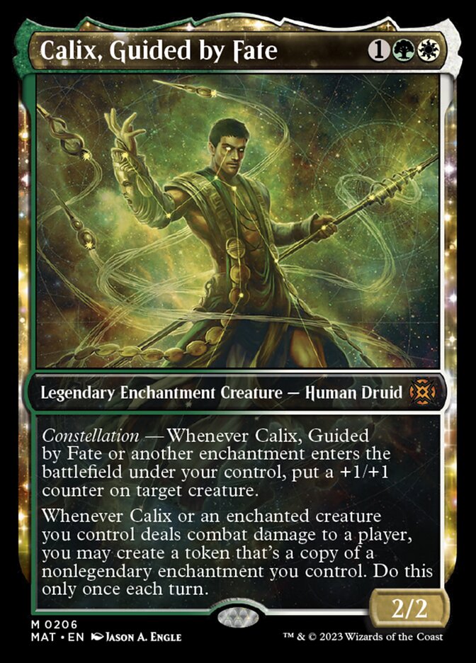 Calix, Guided by Fate (Showcase Halo Foil) [March of the Machine: The Aftermath] 