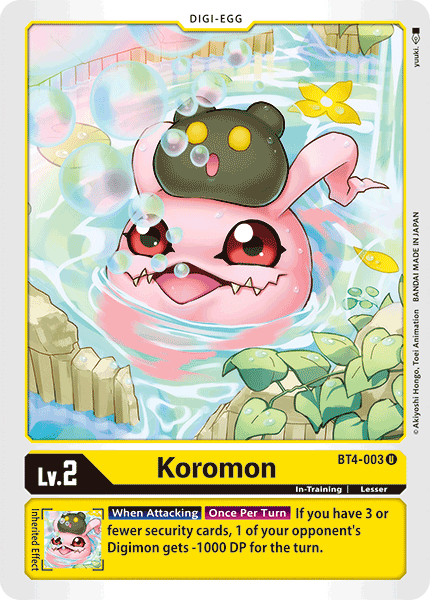 Koromon [BT4-003] [Great Legend] 