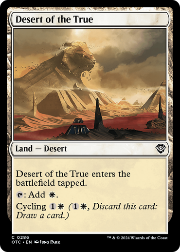 Desert of the True [Outlaws of Thunder Junction Commander] 