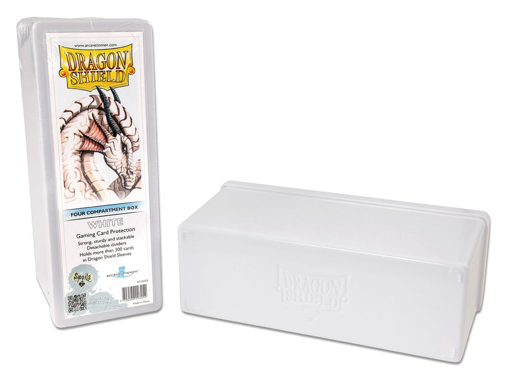 Dragon Shield: Four-Compartment Deck Box - White 