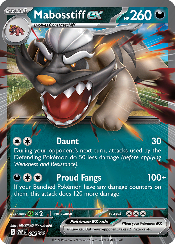 Mabosstiff ex (086) (Jumbo Card) [Scarlet &amp; Violet: Black Star Promos] 