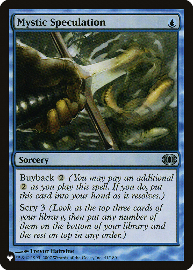 Mystic Speculation [The List Reprints] 