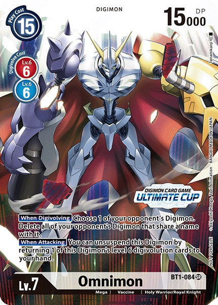 Omnimon [BT1-084] (April Ultimate Cup 2022) [Release Special Booster Promos] 