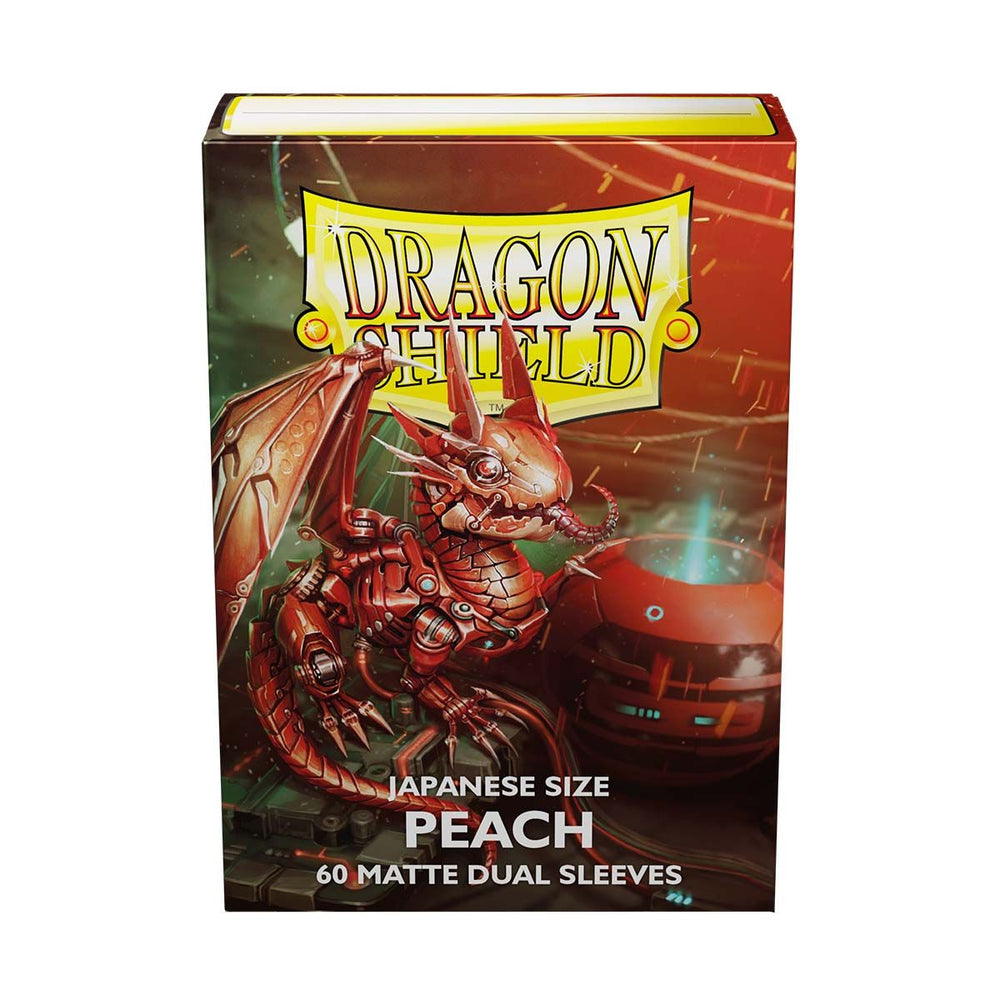 Dragon Shield: Japanese Size 60ct Sleeves - Peach (Dual Matte)