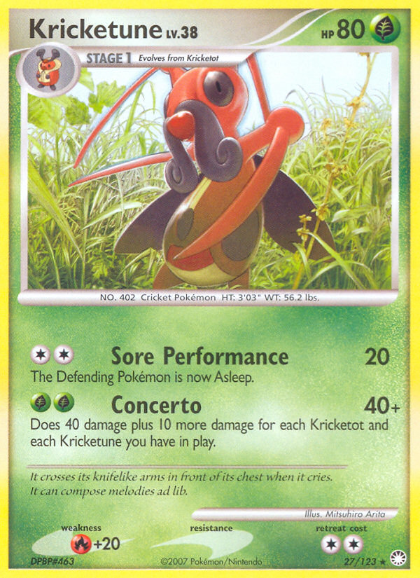 Kricketune (27/123) [Diamond &amp; Pearl: Mysterious Treasures] 