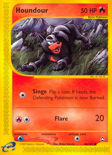 Houndour (86/147) [Aquapolis] 