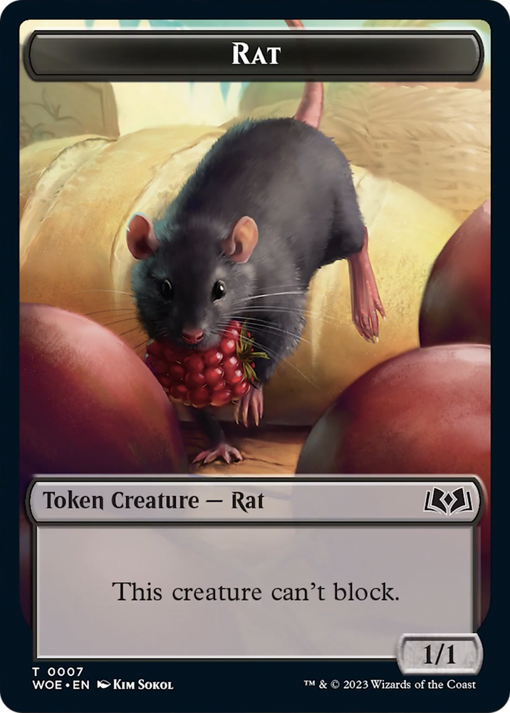 Rat Token [Wilds of Eldraine Tokens] 