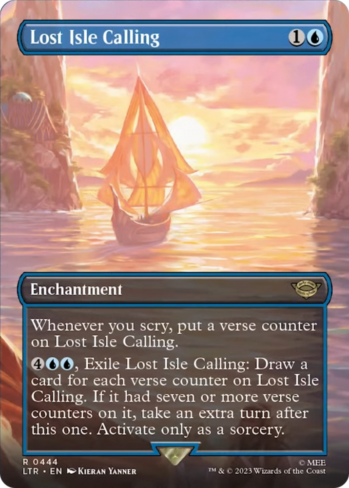 Lost Isle Calling (Borderless Alternate Art) [The Lord of the Rings: Tales of Middle-Earth] 