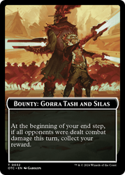 Bounty: Tash and Silas Cap // Bounty Rules Double-Sided Token [Outlaws of Thunder Junction Commander Tokens] 