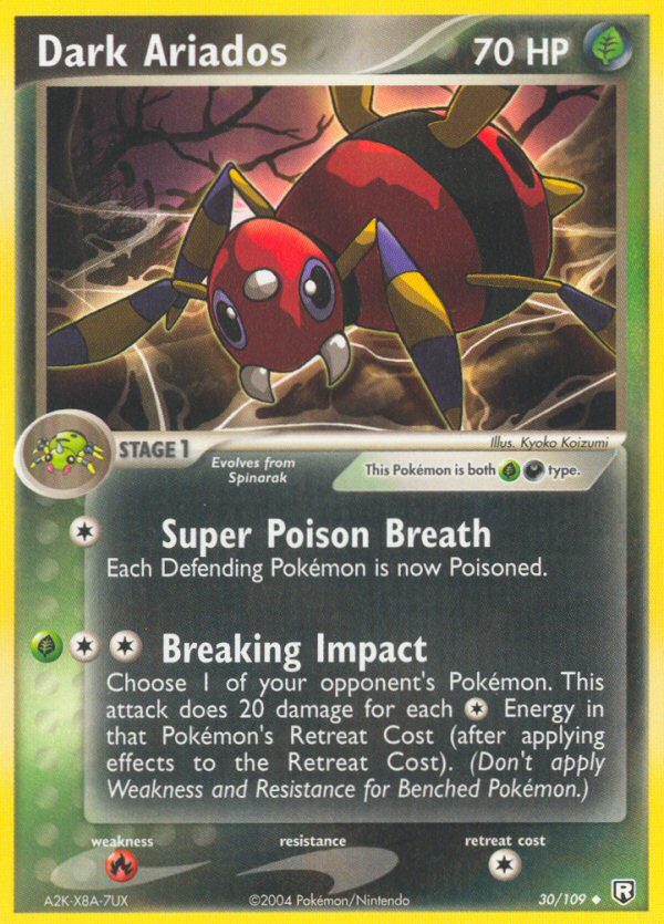 Dark Ariados (30/109) [EX: Team Rocket Returns] 