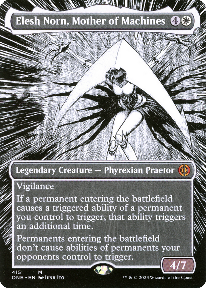 Elesh Norn, Mother of Machines (Borderless Manga) [Phyrexia: All Will Be One] 