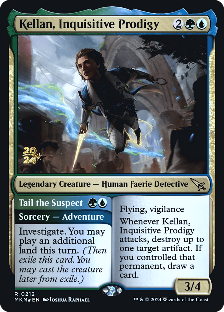 Kellan, Inquisitive Prodigy [Murders at Karlov Manor Prerelease Promos] 