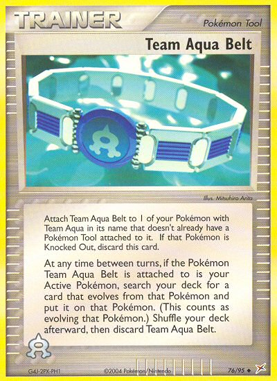 Team Aqua Belt (76/95) [EX: Team Magma vs Team Aqua] 