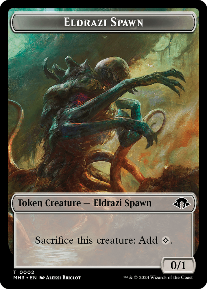 Eldrazi Spawn // Soldier Double-Sided Token [Modern Horizons 3 Tokens] 