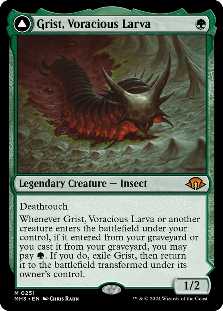 Grist, Voracious Larva // Grist, the Plague Swarm [Modern Horizons 3] 