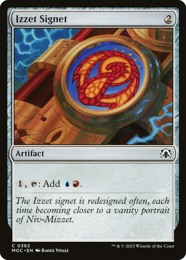 Izzet Signet [March of the Machine Commander] 