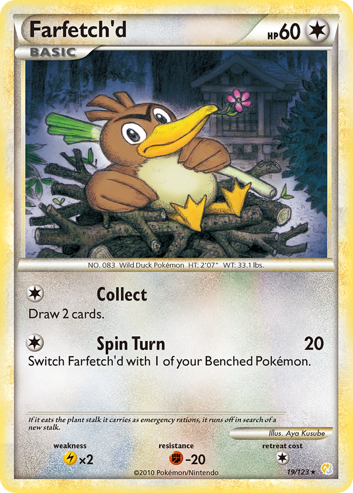 Farfetch'd (19/123) [HeartGold &amp; SoulSilver: Base Set] 