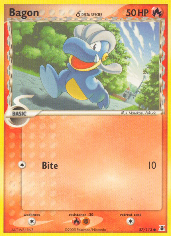 Bagon (57/113) (Delta Species) [EX: Delta Species] 