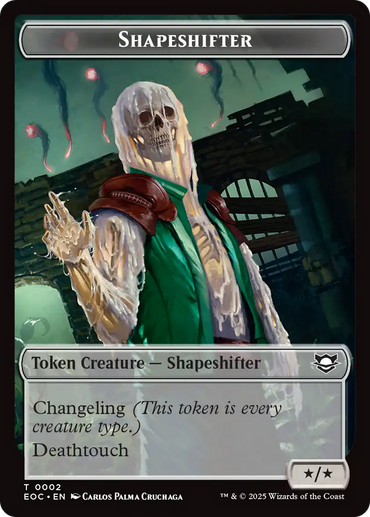 Shapeshifter // Golem (0013) Double-Sided Token [Edge of Eternities Commander Tokens]