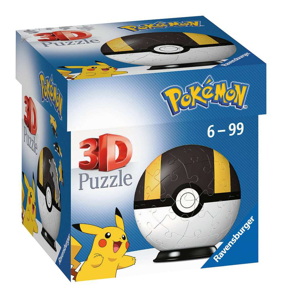Pokémon Hyperball negra 3D - Rompecabezas