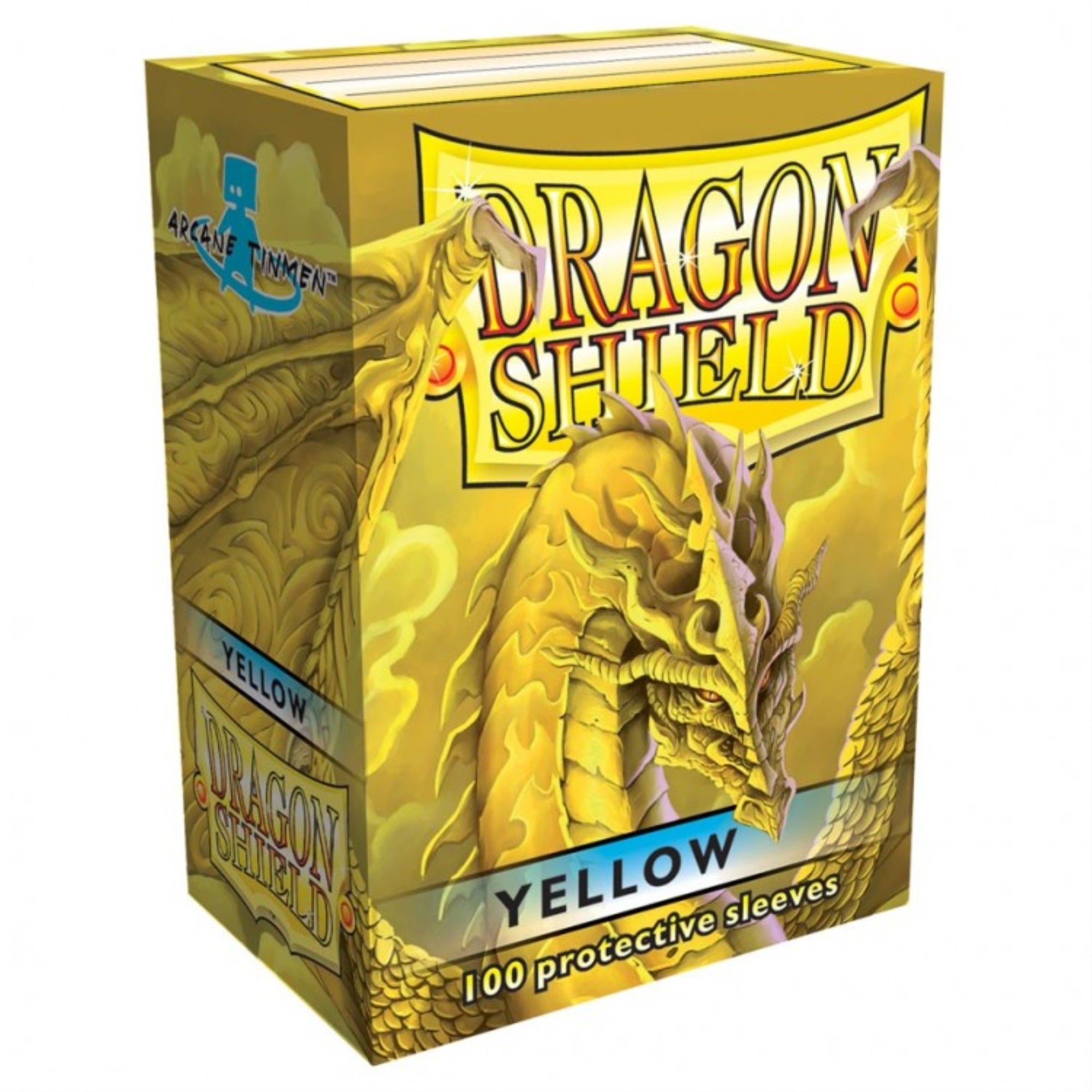 Dragon Shield: Standard 100ct Sleeves - Yellow (Classic) (Older Box Art) 