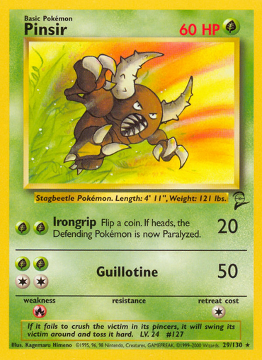 Pinsir (29/130) [Base Set 2] 