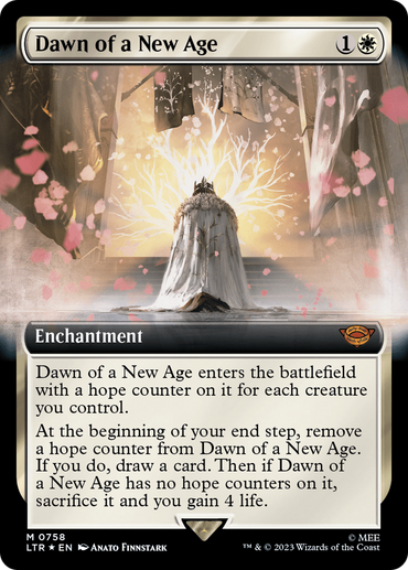 Dawn of a New Age (Extended Art) (Surge Foil) [The Lord of the Rings: Tales of Middle-Earth] 