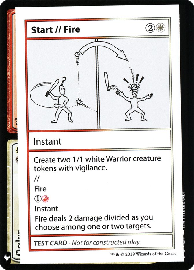 Start // Fire [Mystery Booster Playtest Cards] 