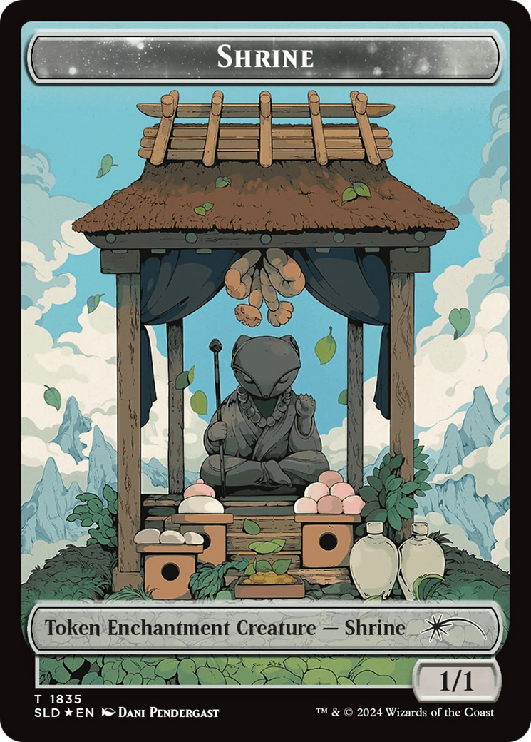 Shrine Token (Rainbow Foil) [Secret Lair: From Cute to Brute Tokens] 