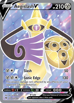 Aegislash V (177/185) [Sword & Shield: Vivid Voltage] 