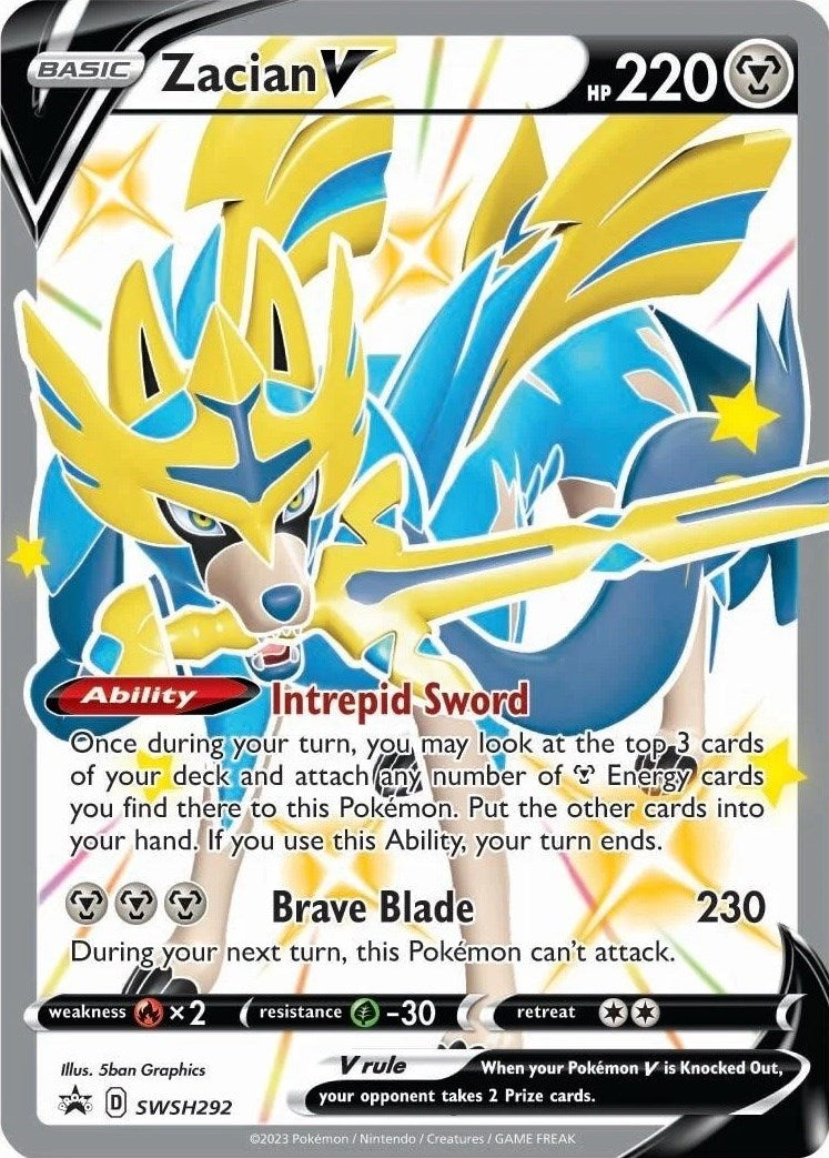 Zacian V (SWSH292) [Sword & Shield: Black Star Promos] 