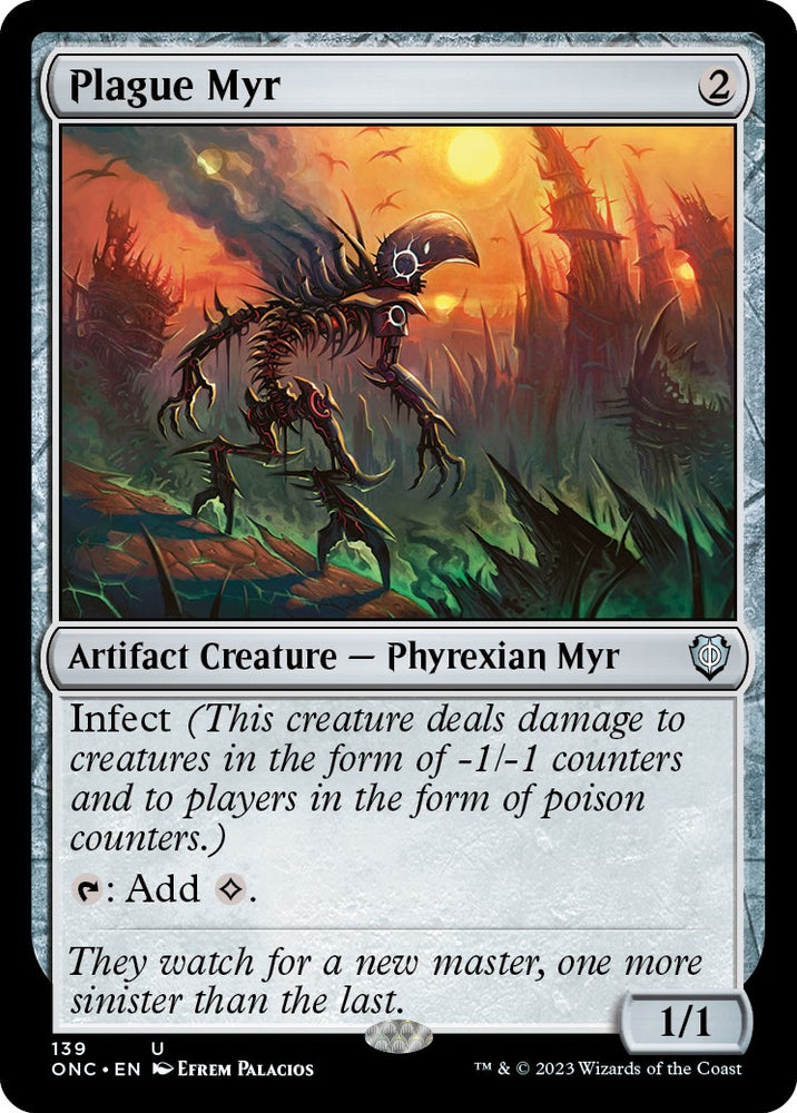 Plague Myr [Phyrexia: All Will Be One Commander] 