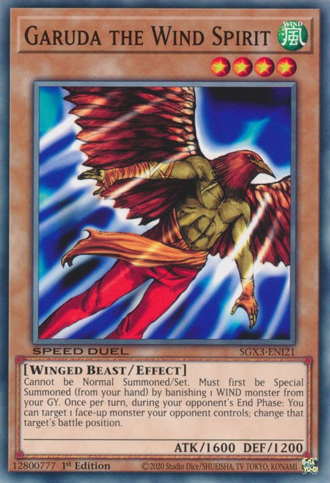 Garuda the Wind Spirit [SGX3-ENI21] Common 
