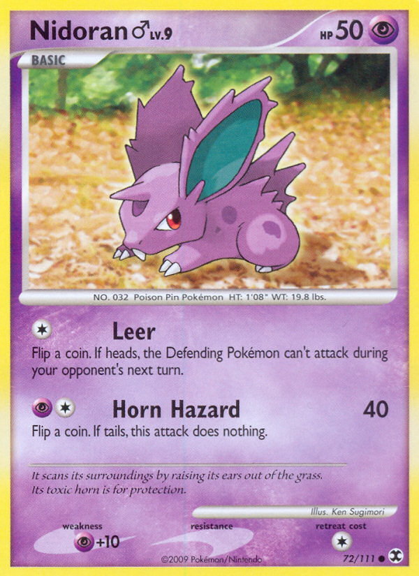 Nidoran (72/111) (Male) [Platinum: Rising Rivals] 