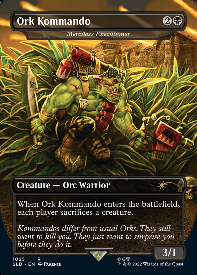 Ork Kommando - Merciless Executioner (Borderless) [Secret Lair Drop Series] 