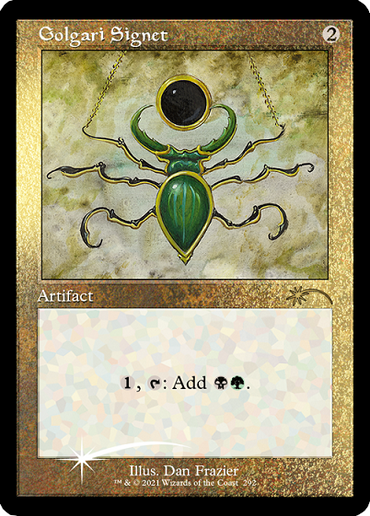 Golgari Signet (Retro) (Foil Etched) [Secret Lair Drop Series] 