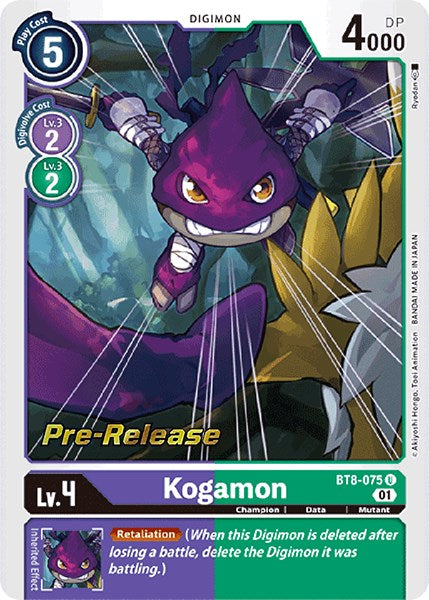 Kogamon [BT8-075] [New Awakening Pre-Release Cards] 